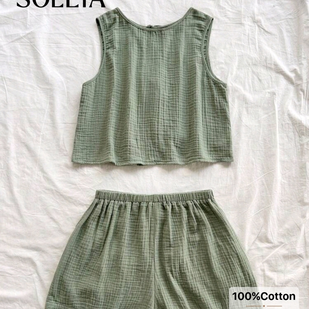 SHEIN Green High Waist Shorts